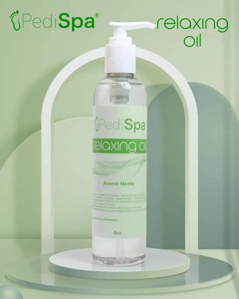 ACEITE PEDI SPA RELAJANTE AROMA MENTA 8 ONZAS