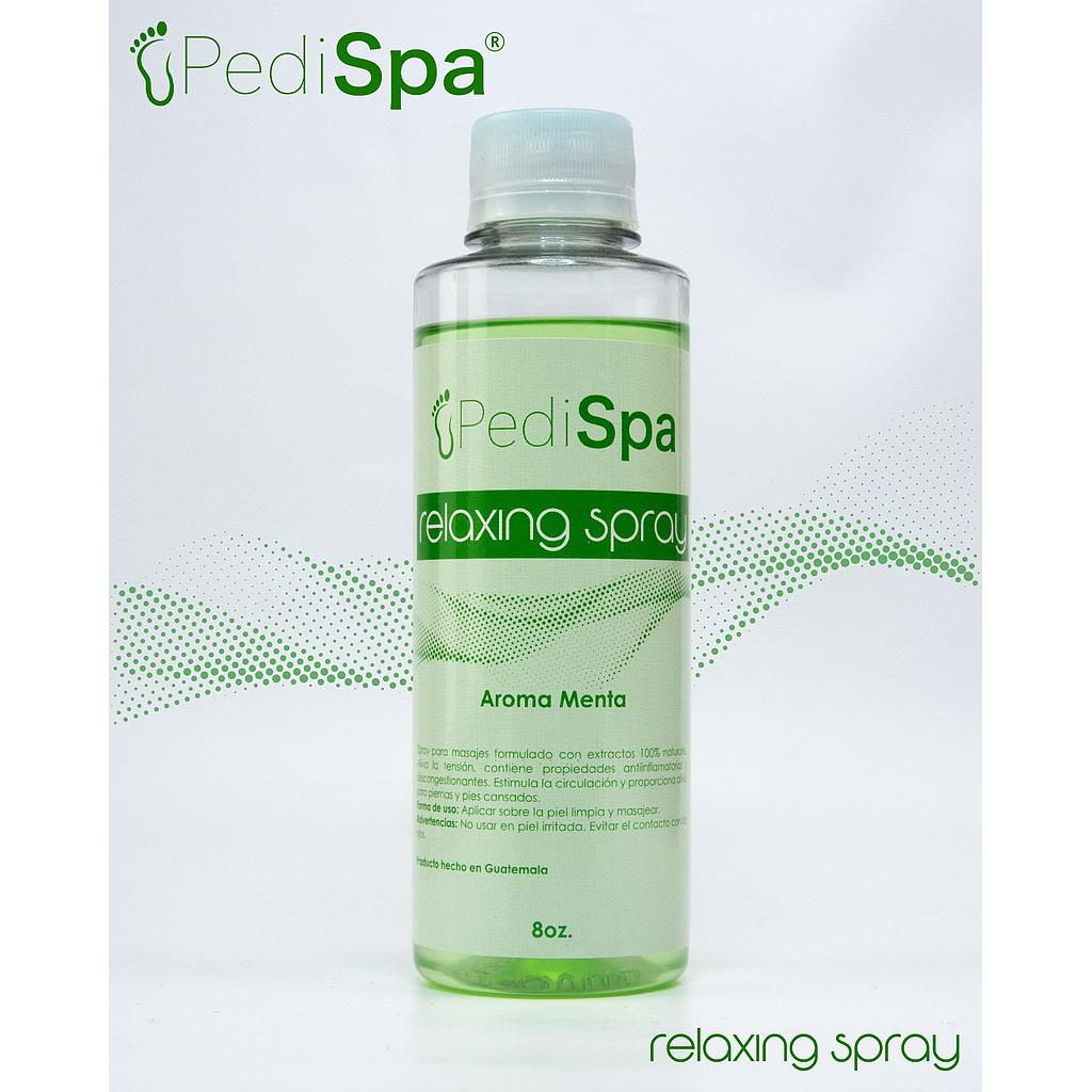 ACEITE SPRAY PEDI SPA RELAJANTE AROMA MENTA 8 ONZAS
