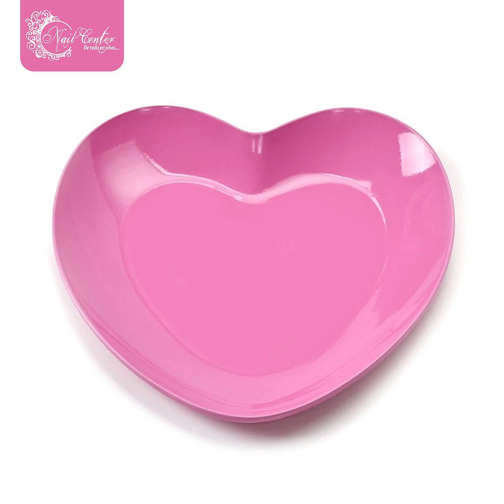 BANDEJA PARA  UÑAS CORAZON - SE ENVIARA COLOR DISPONIBLE