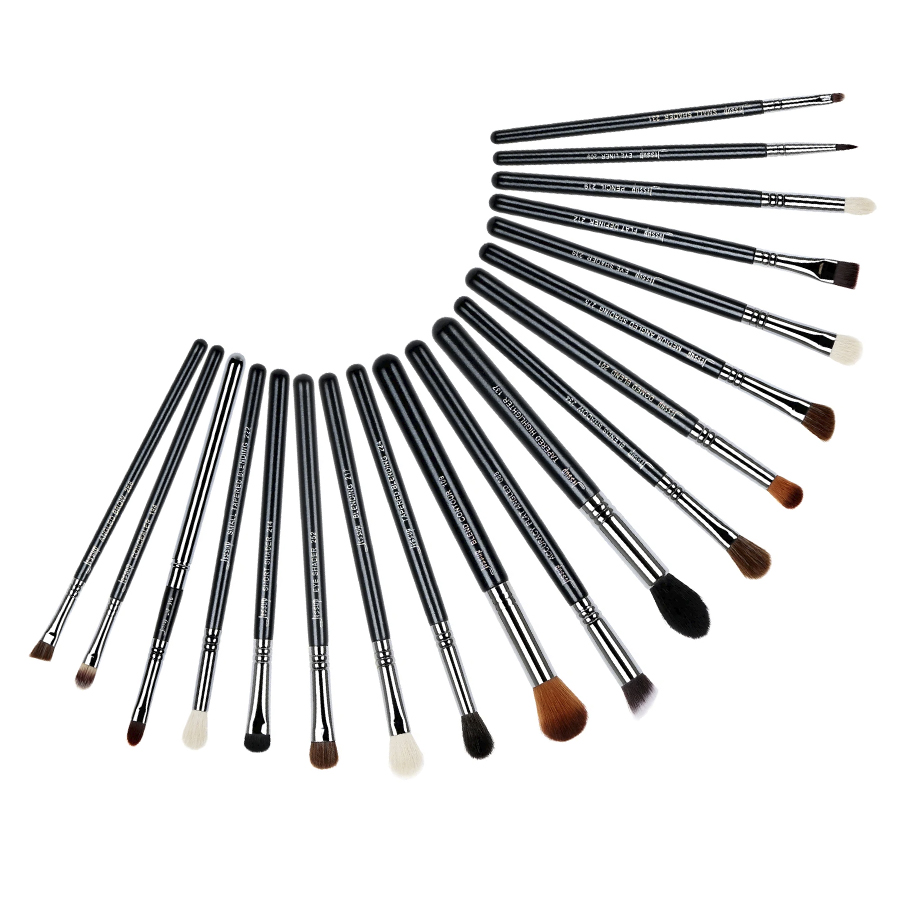 BROCHA T131 Jessup 19pcs Brushes Set- Pro Series Black & Silver