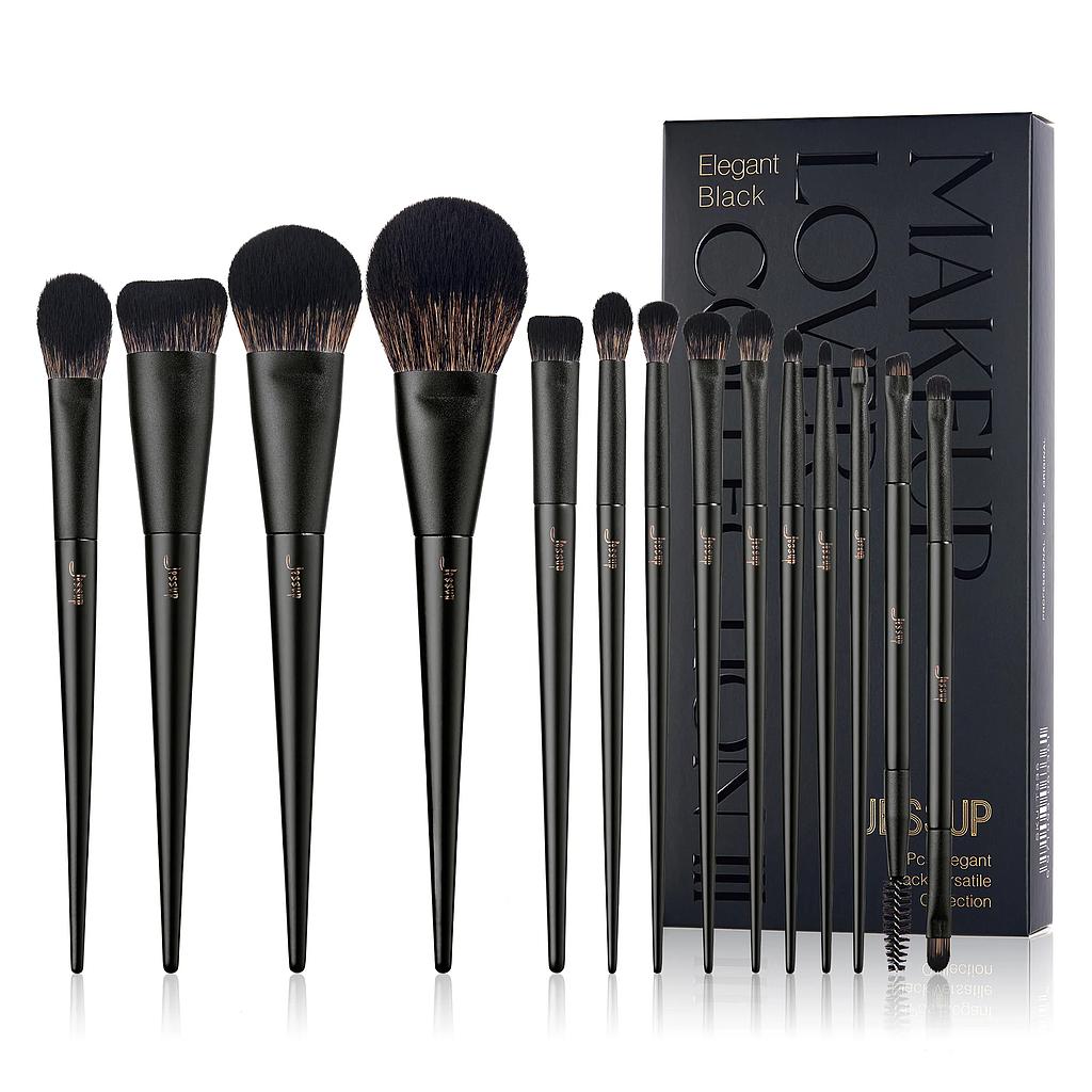 BROCHA T336 Jessup 14pcs Matte Black Versatile Collection