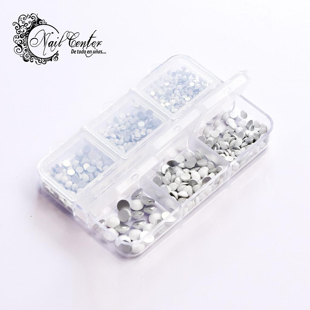 CAJA 6 ESPACIOS CRISTALES MIX MARMOL