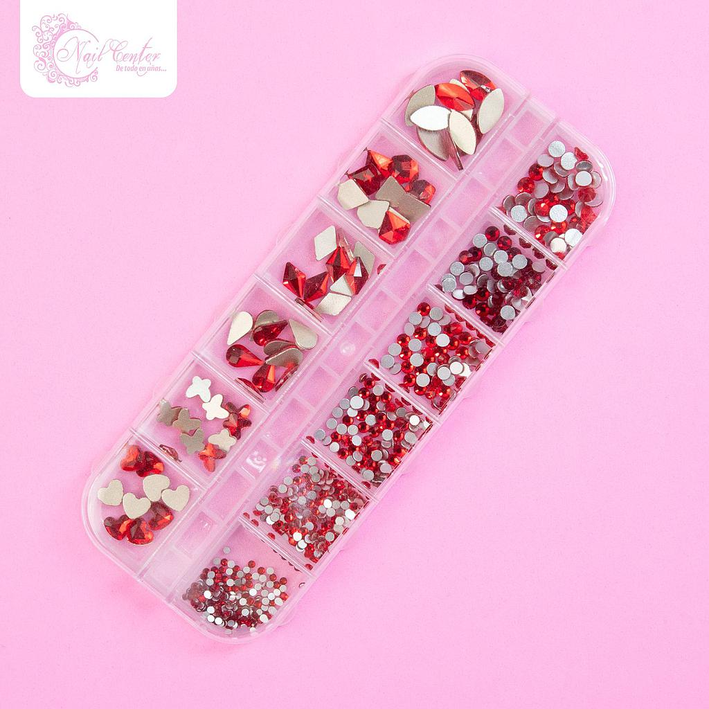 CAJA DE CRISTALES PREMIUM RUBI