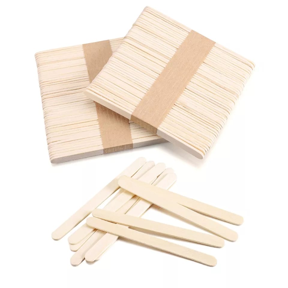 CAJA PALETAS DE MADERA - 100 PIEZAS