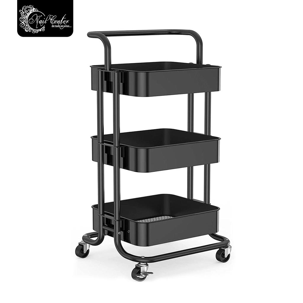CARRITO AUXILIAR NEGRO