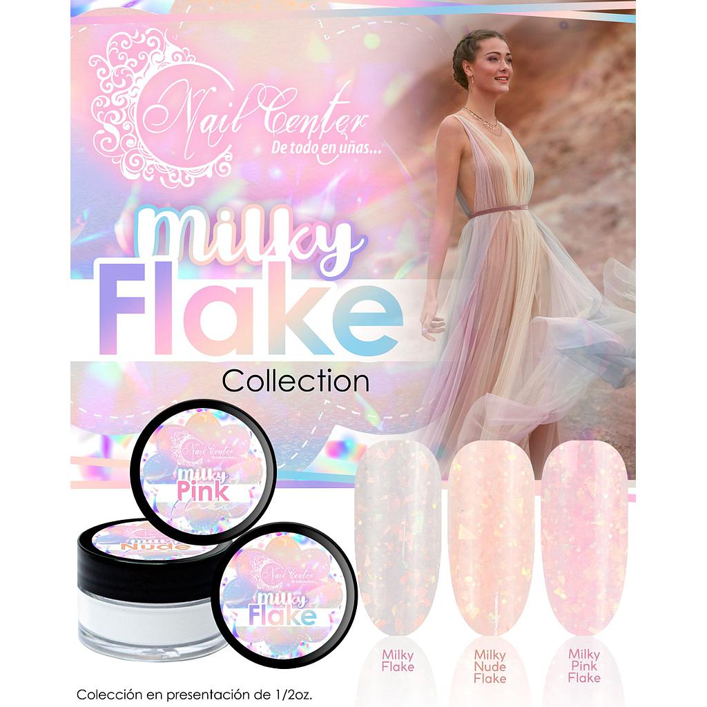 COLECCION ACRILICO MILKY FLAKE 3 TONOS 1/2 ONZA