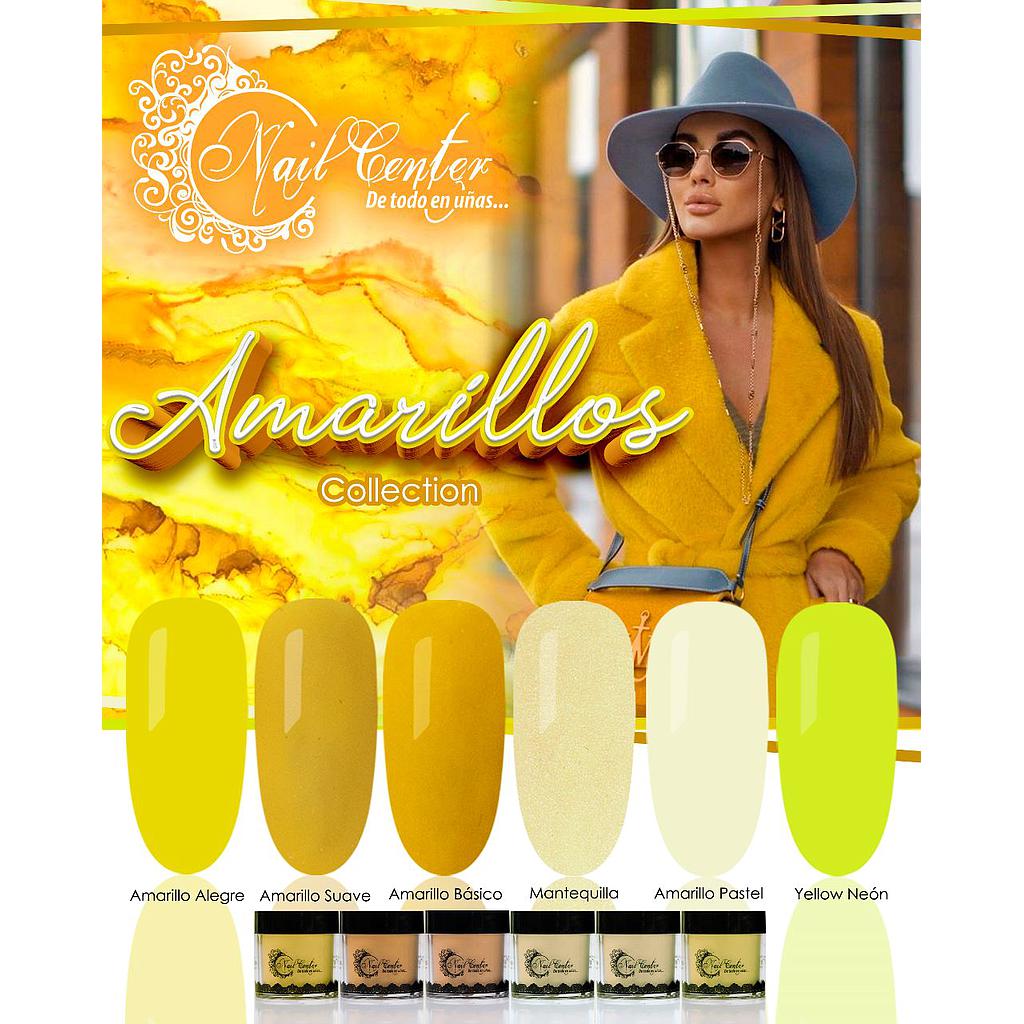 COLECCIÓN DE ACRILICO AMARILLOS 6 TONOS