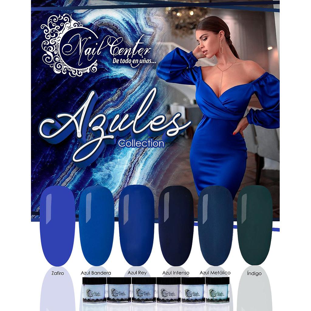 COLECCIÓN DE ACRILICO AZULES 6 TONOS