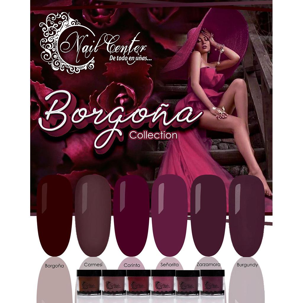 COLECCIÓN DE ACRILICO BORGOÑA 6 TONOS