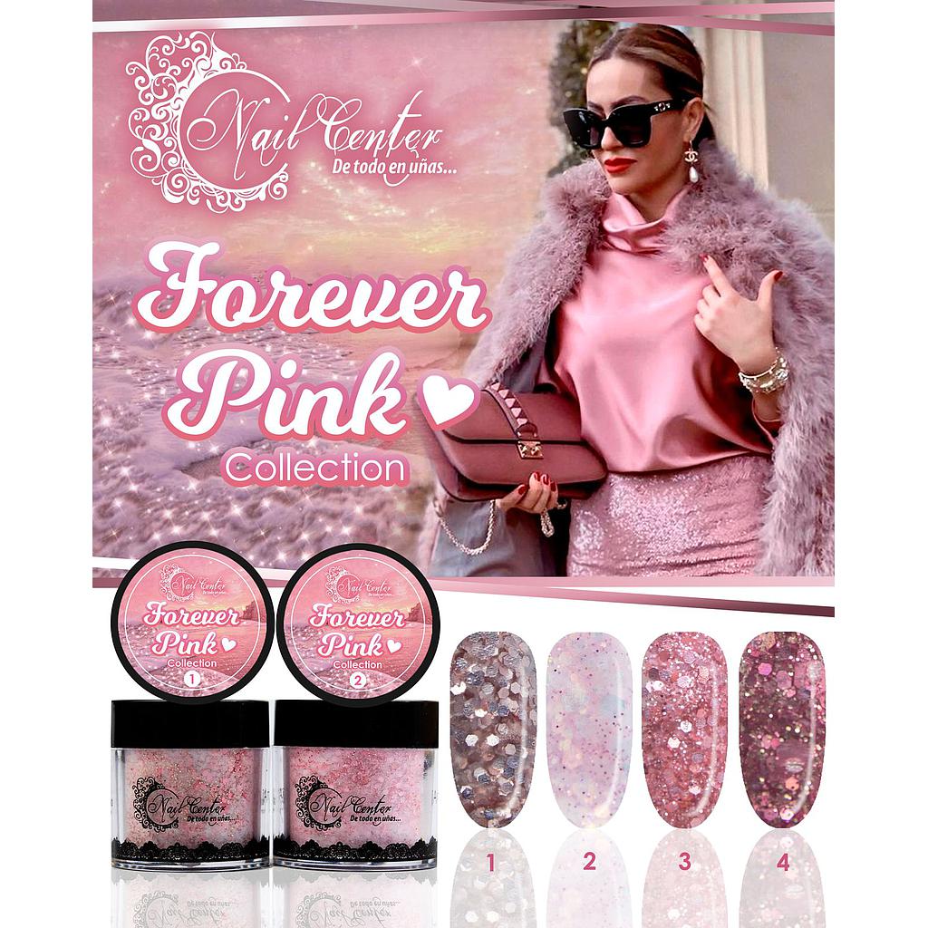 COLECCIÓN DE ACRILICO FOREVER PINK  4 TONOS