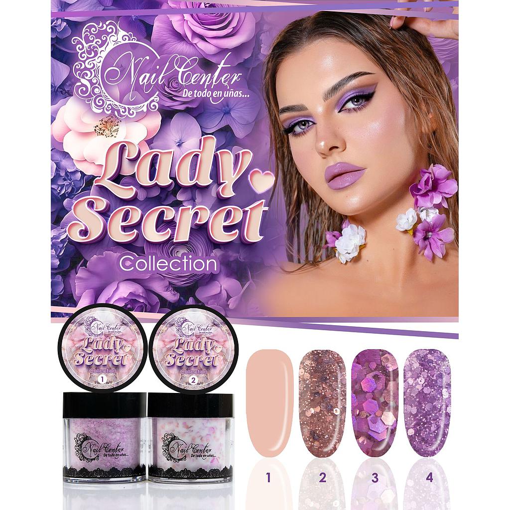 COLECCIÓN DE ACRILICO LADY SECRET 4 TONOS