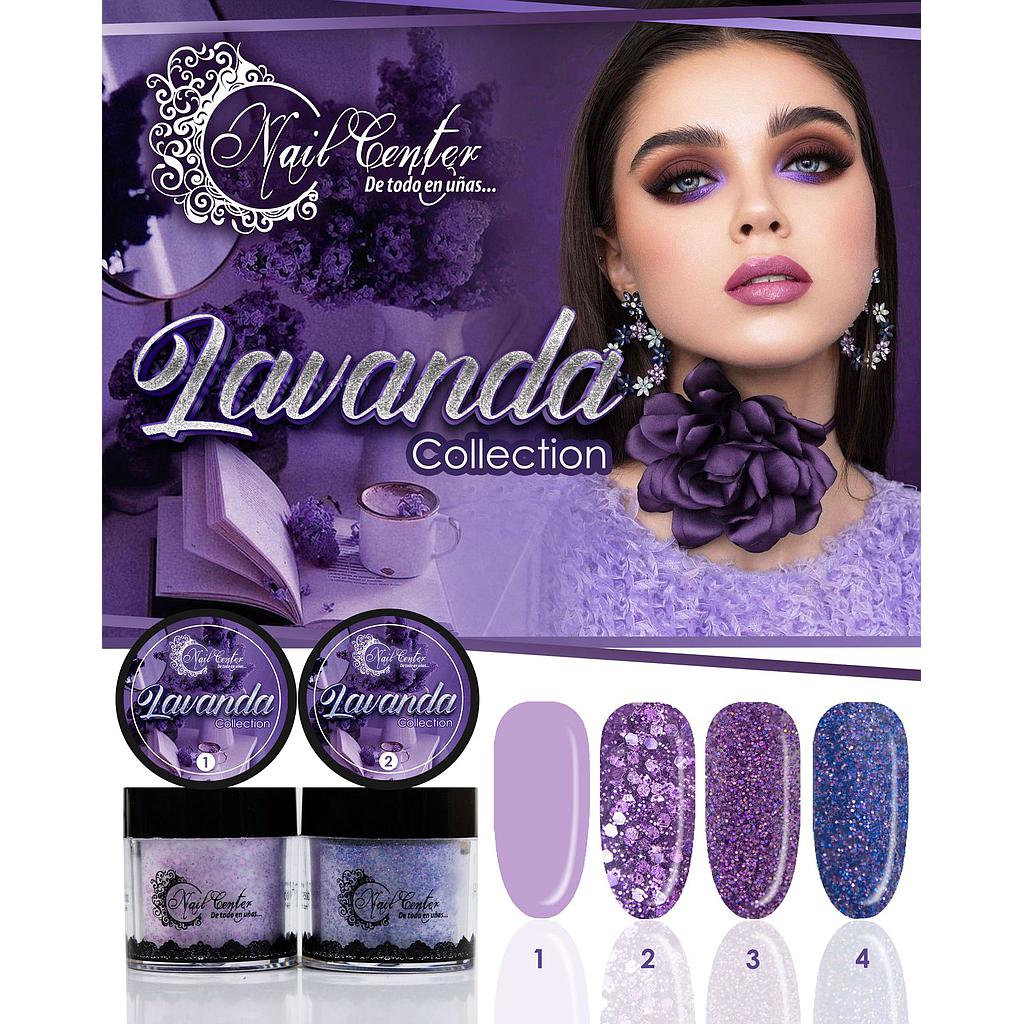COLECCIÓN DE ACRILICO LAVANDA  4 TONOS