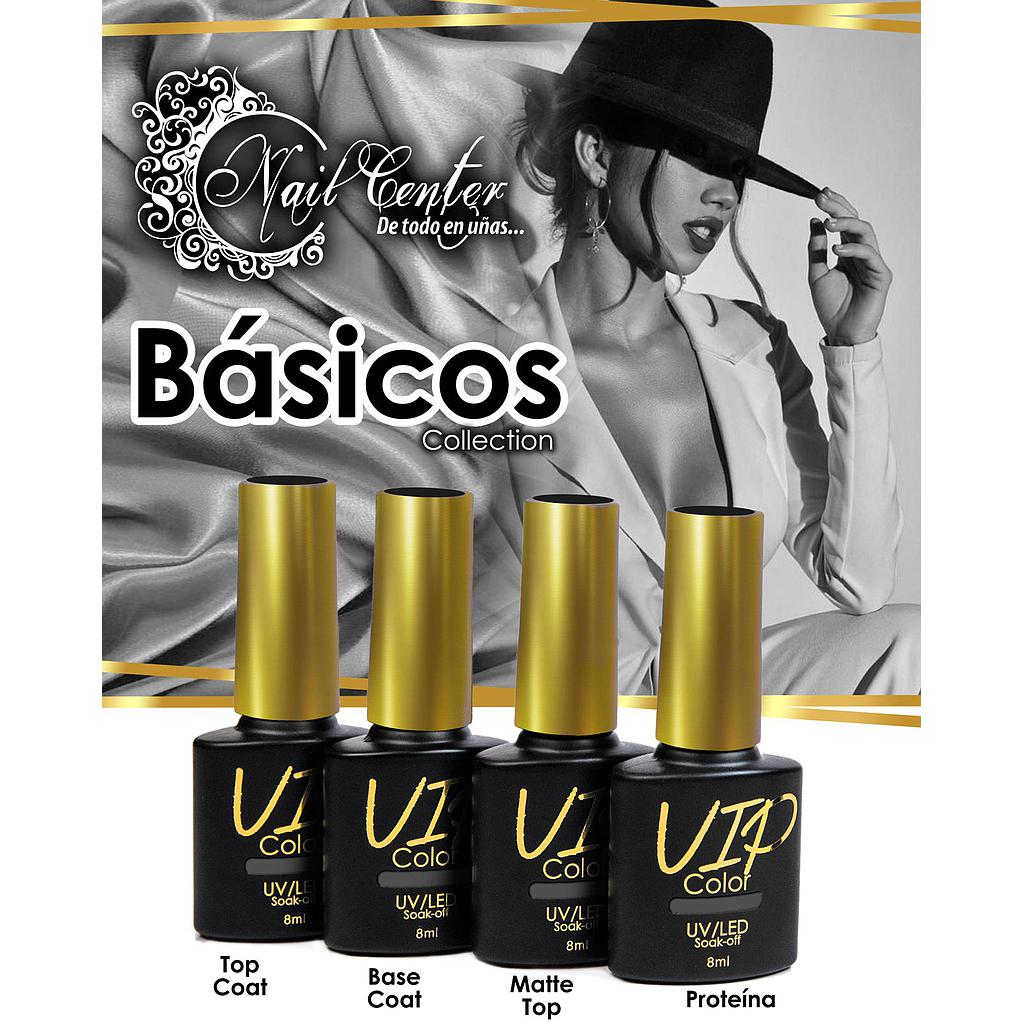 COLECCION GELES BASICOS 8ML - TOP MATTE - GEL BASE - GEL TOP - PROTEINA ADHERENTE