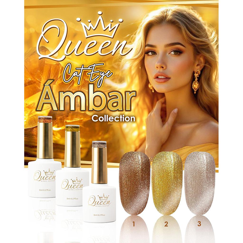 COLECCION QUEEN AMBAR 3 PIEZAS 8ML