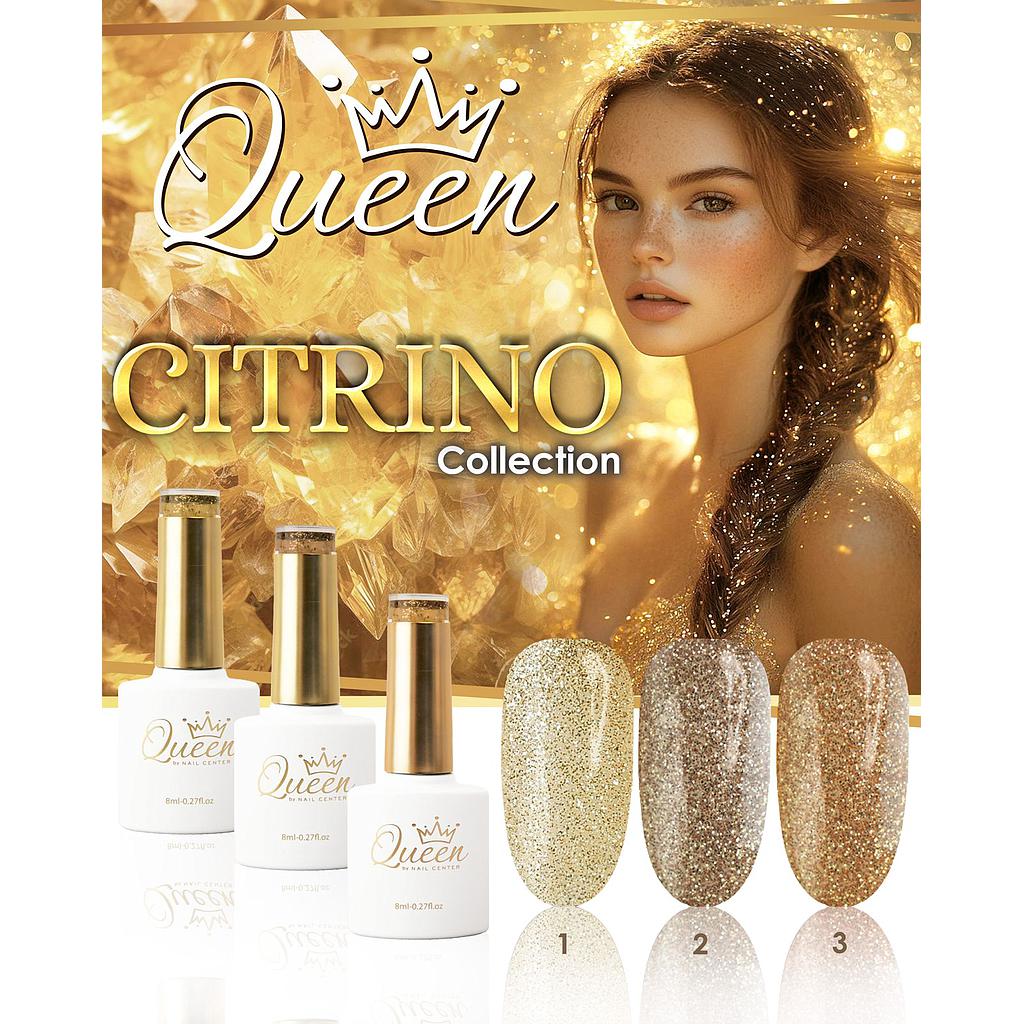 COLECCION QUEEN CITRINO 3 PIEZAS 8ML