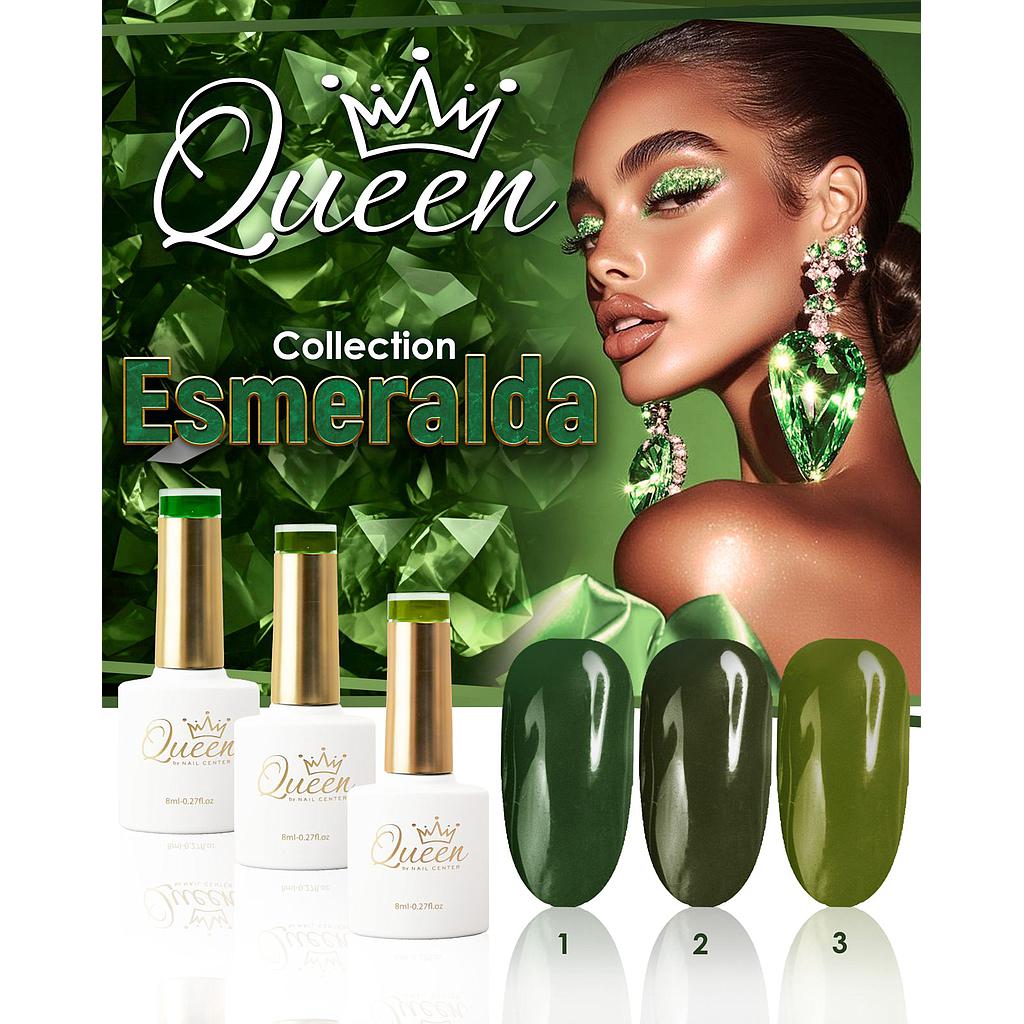 COLECCION QUEEN ESMERALDA 3 PIEZAS 8ML