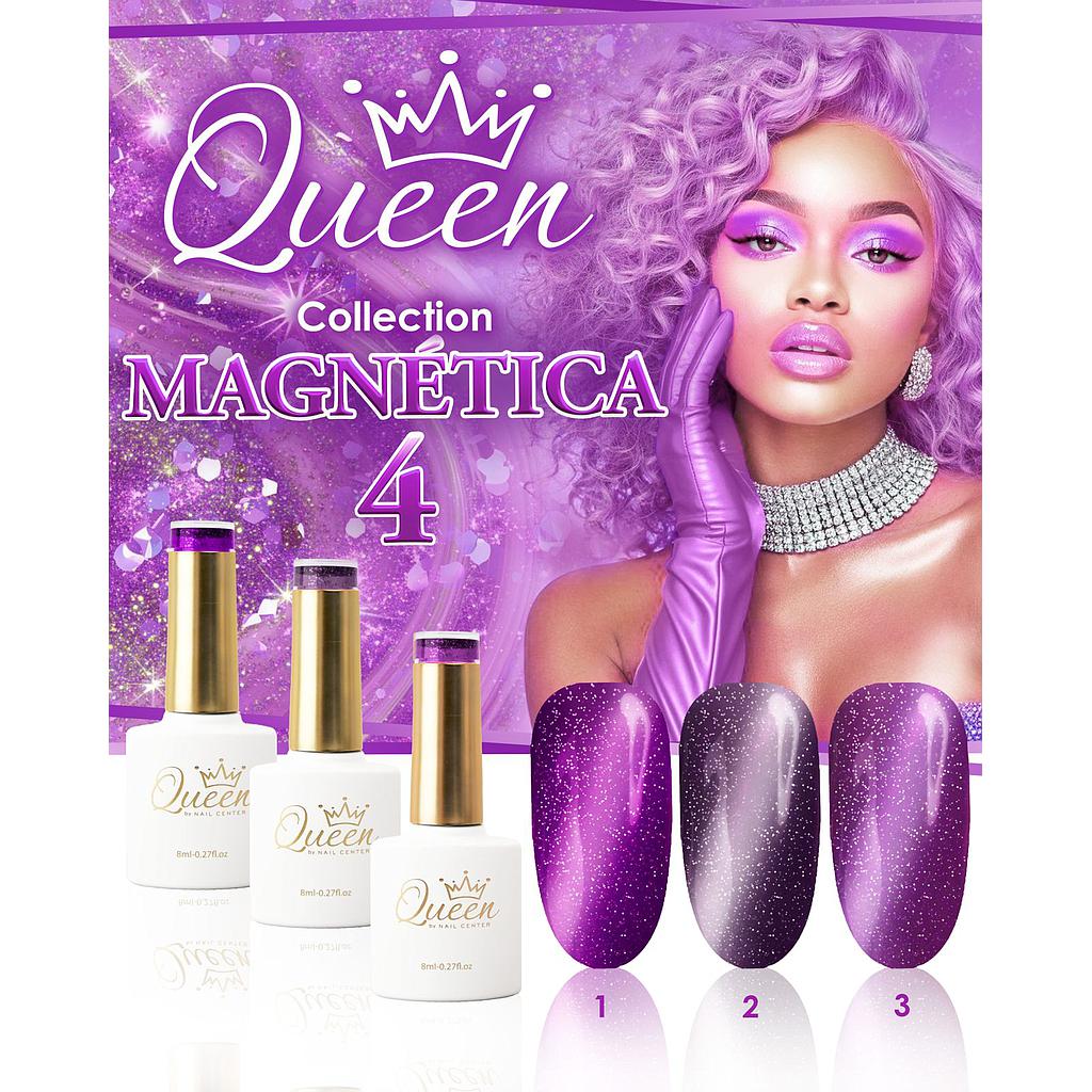 COLECCION QUEEN MAGNETICA VOL.4  3 PIEZAS 8ML