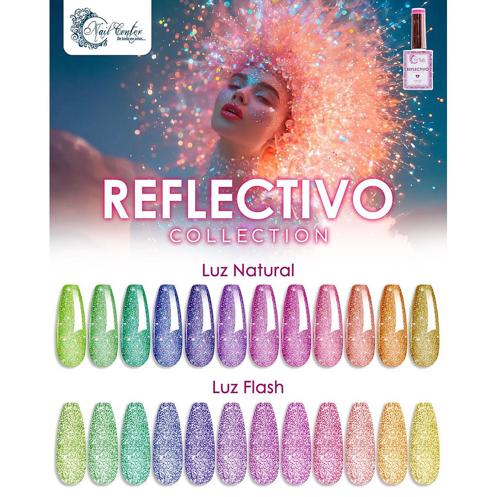 Colección REFLECTIVA NAIL CENTER 12 tonos
