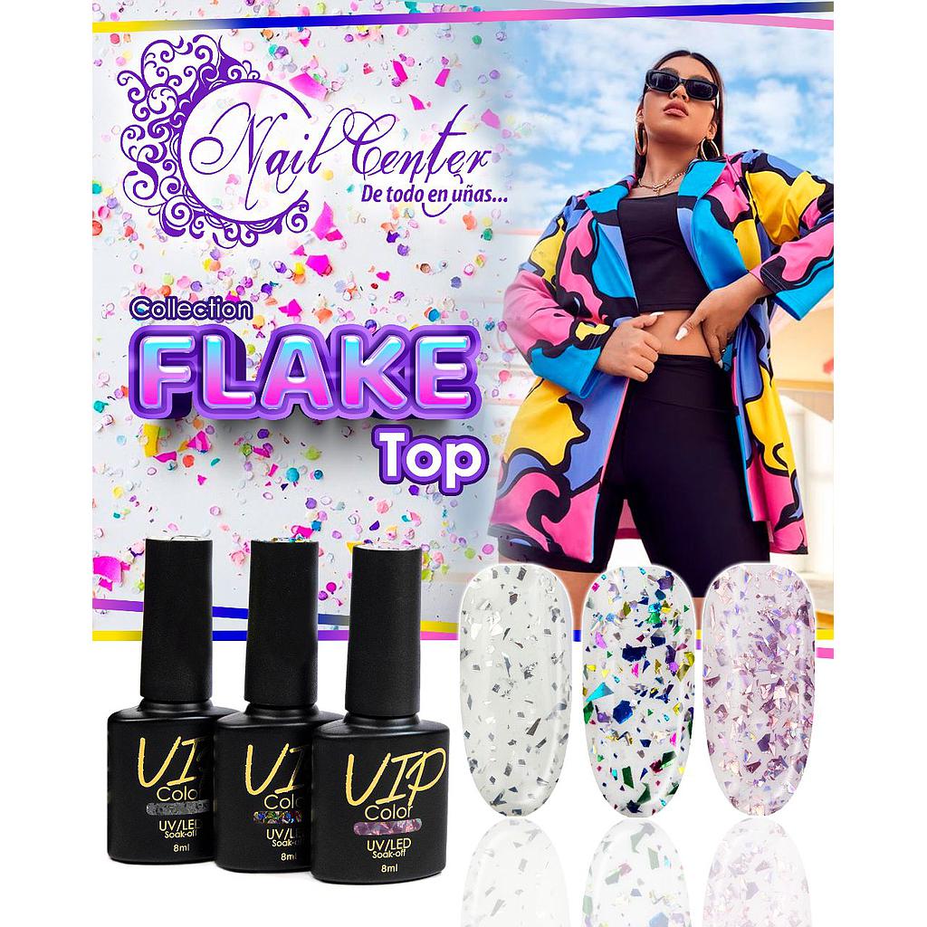 COLECCION VIP COLOR FLAKE TOP 8ML