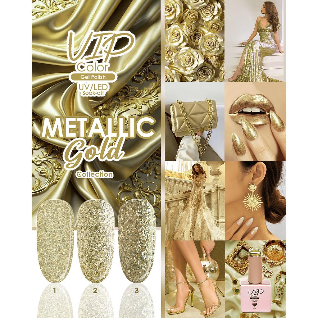 COLECCION VIP COLOR METALLIC GOLD 15ML