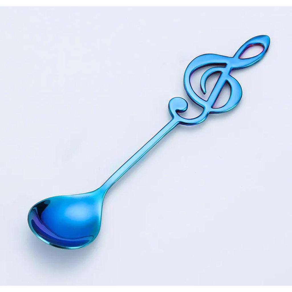 CUCHARITA NOTA MUSICAL AZUL