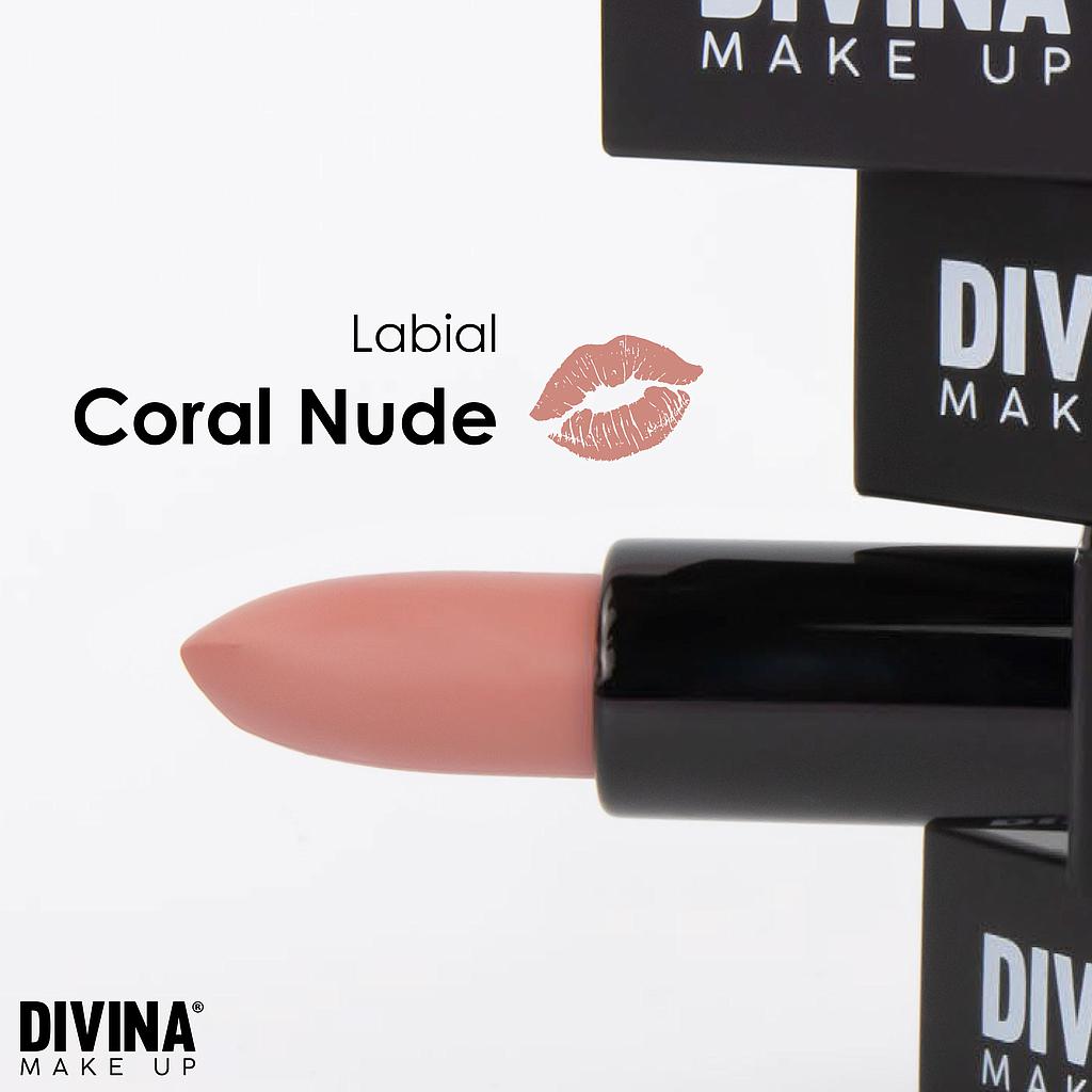 DIVINA MAKE UP LIPSTICK CORAL NUDE