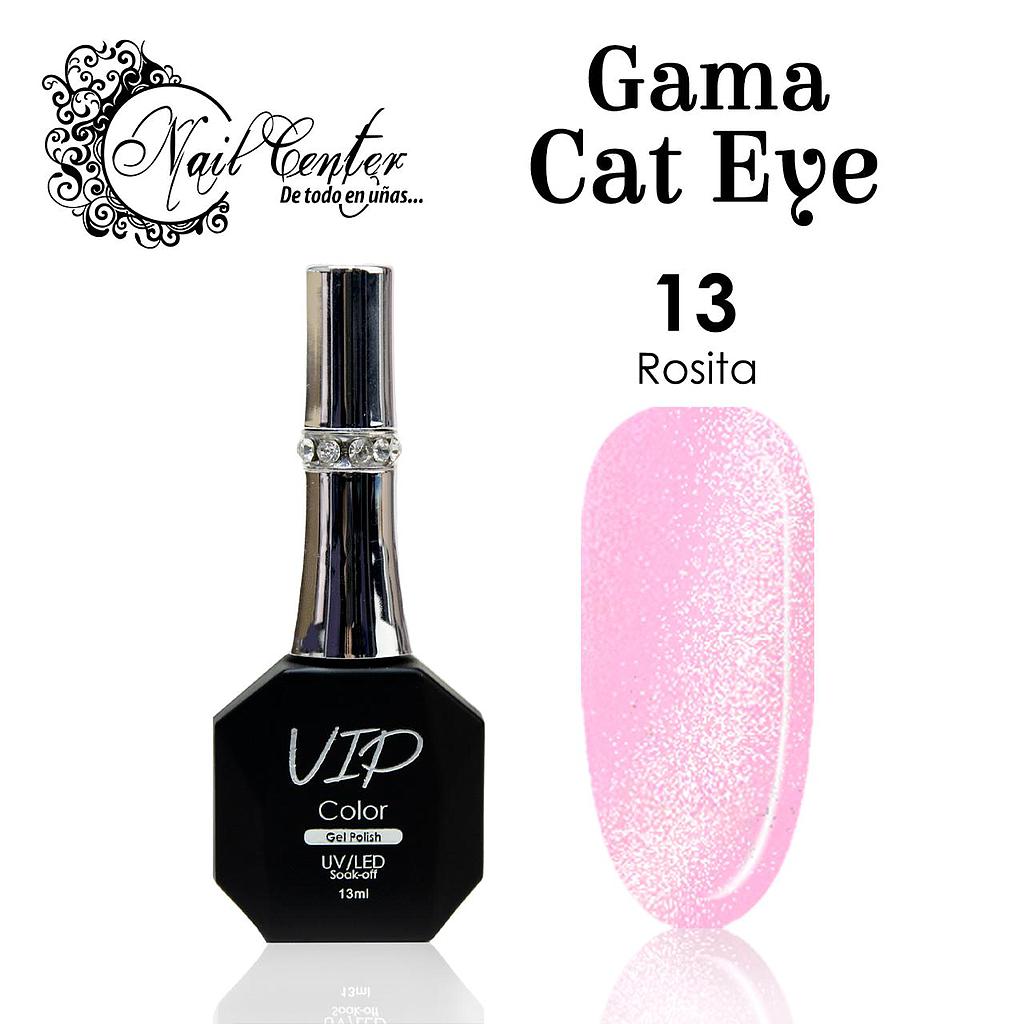 GEL VIP COLOR EDICION LIMITADA 13ML CAT EYE EFECTO VELVET 13 ROSITA