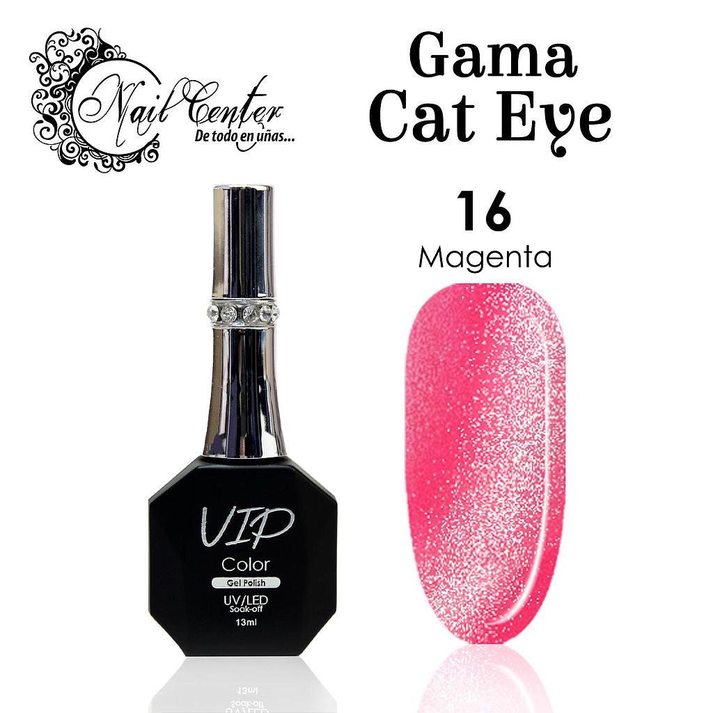 GEL VIP COLOR EDICION LIMITADA 13ML CAT EYE EFECTO VELVET 16 MAGENTA