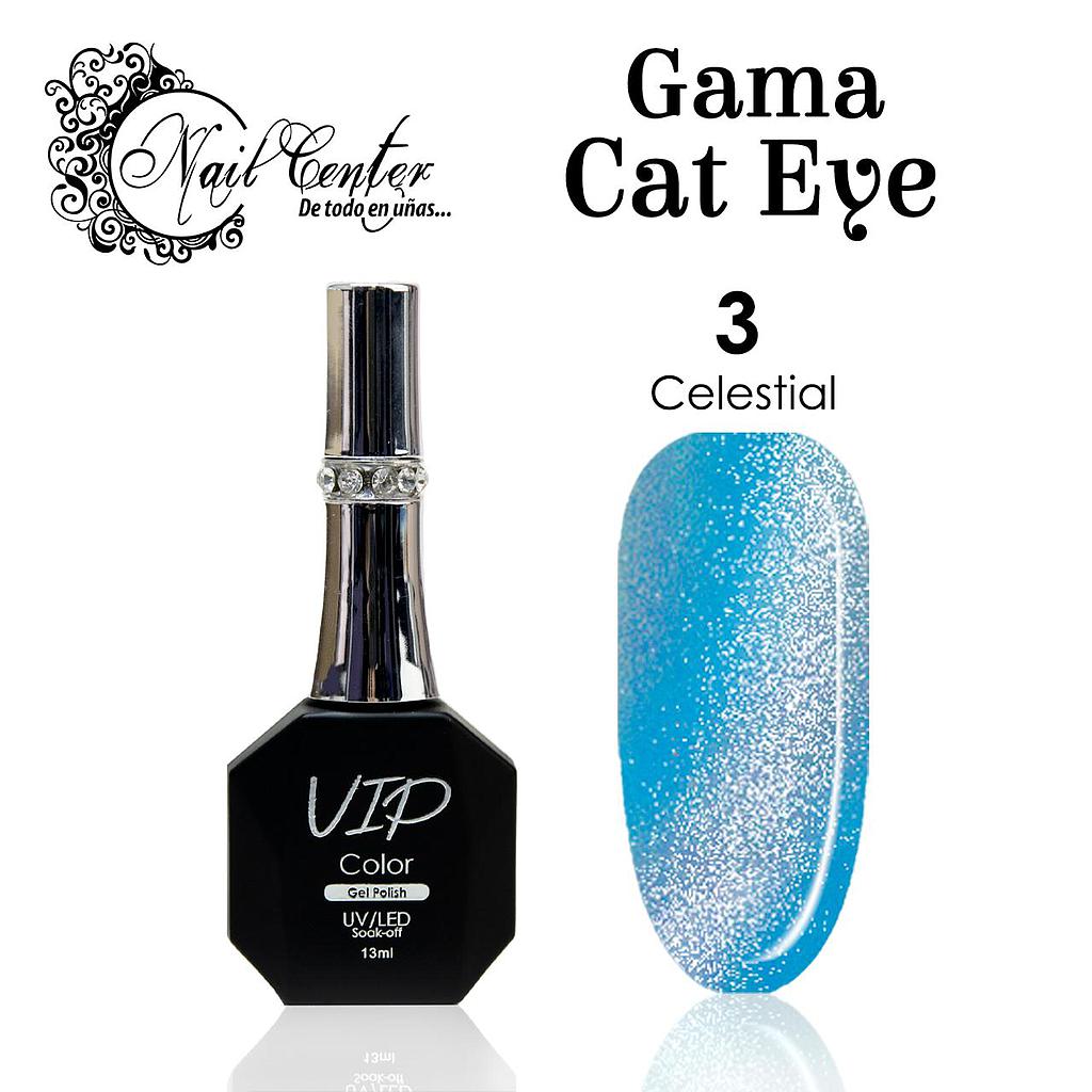 GEL VIP COLOR EDICION LIMITADA 13ML CAT EYE EFECTO VELVET 3 CELESTIAL