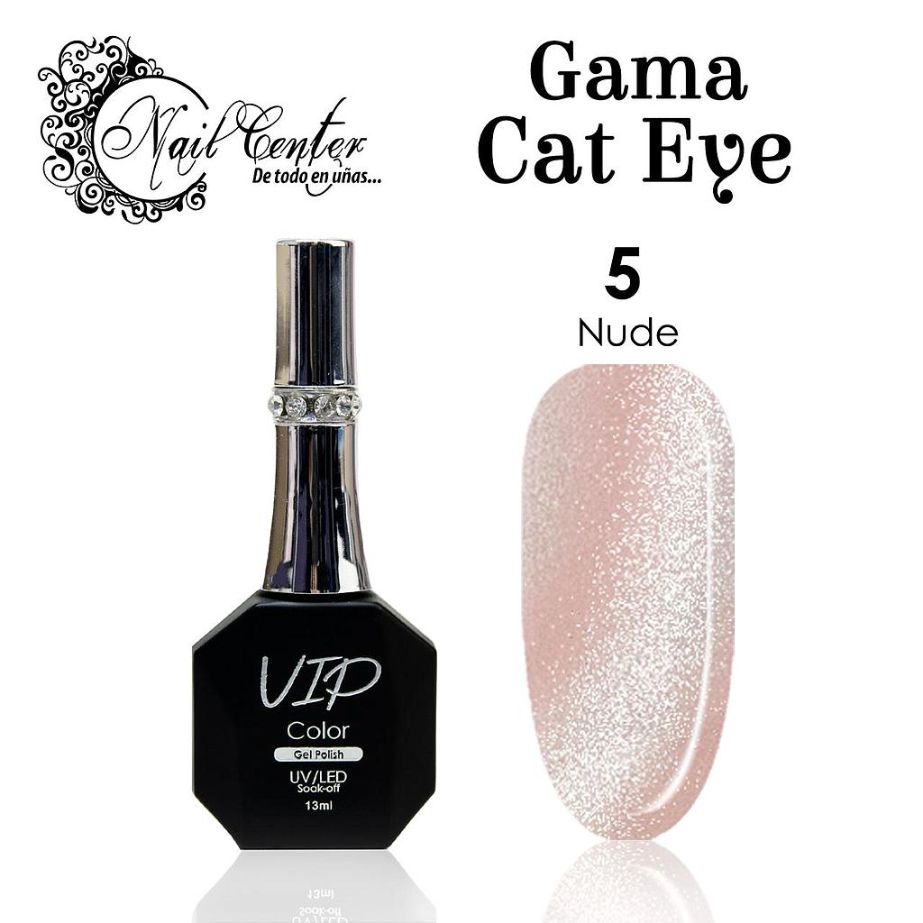 GEL VIP COLOR EDICION LIMITADA 13ML CAT EYE EFECTO VELVET 5 NUDE