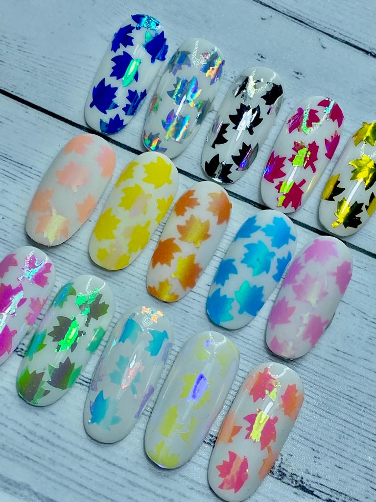 KIT 832 HOJAS HOLO - 16 COLORES