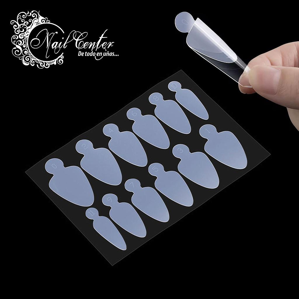 KIT DE MOLDES DE SILICON NAIL CENTER (1 LAMINA CON 12PCS.)