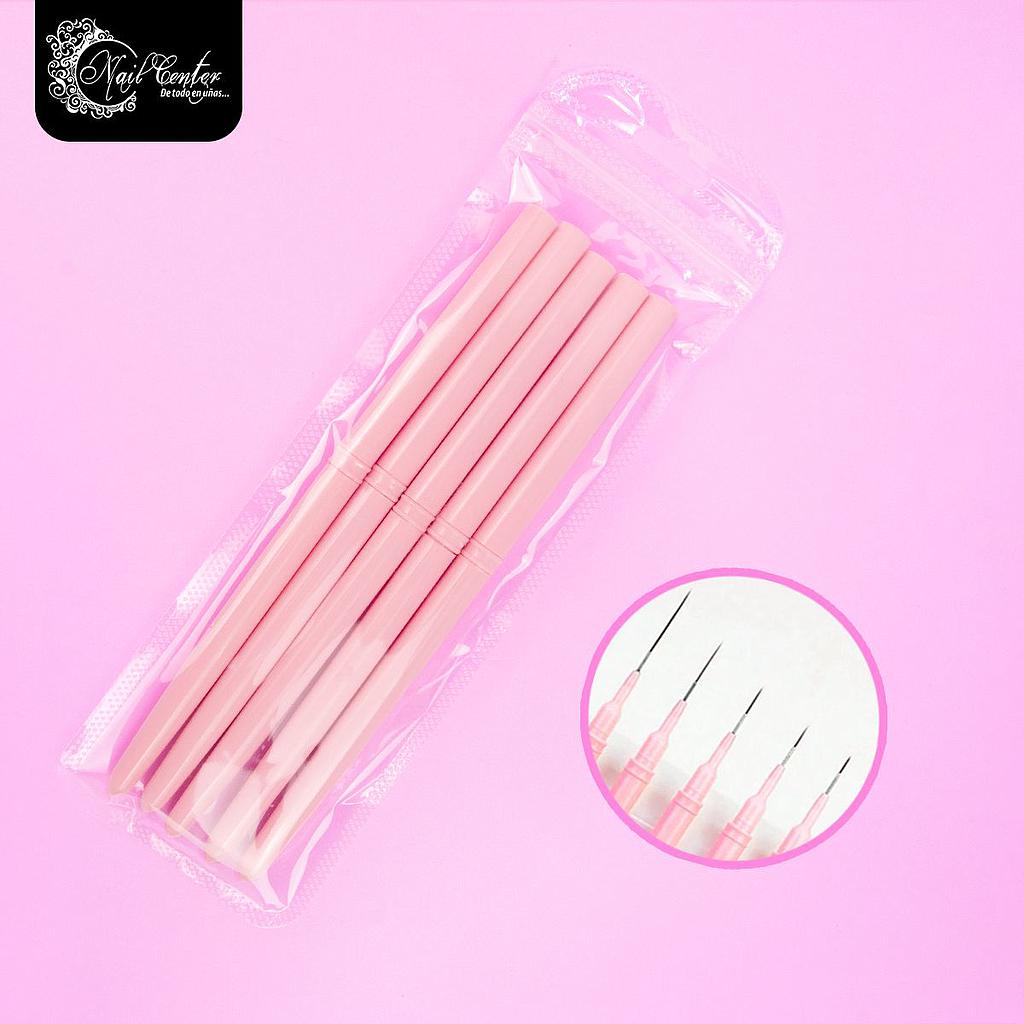 KIT DE PINCELES LA VIDA EN ROSA 7/9/11/15/25mm