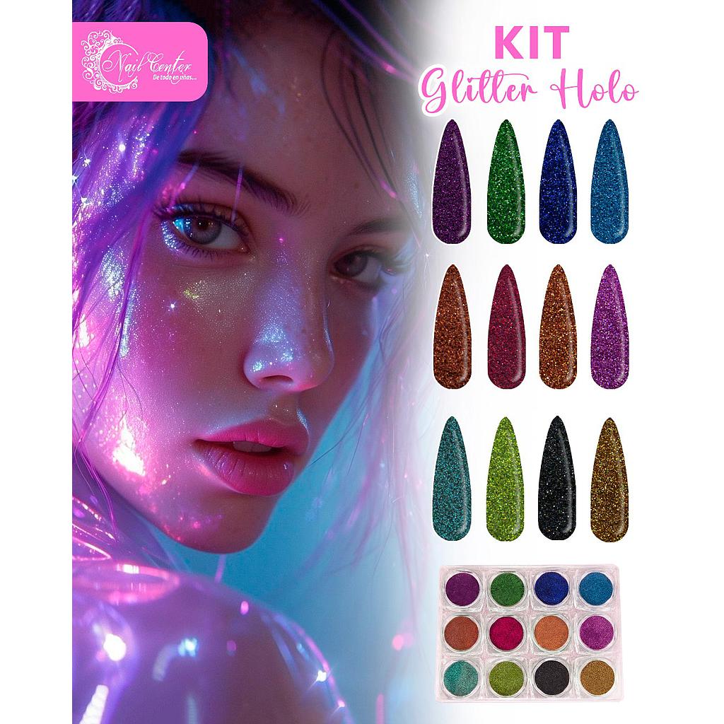 KIT GLITTER NAIL CENTER