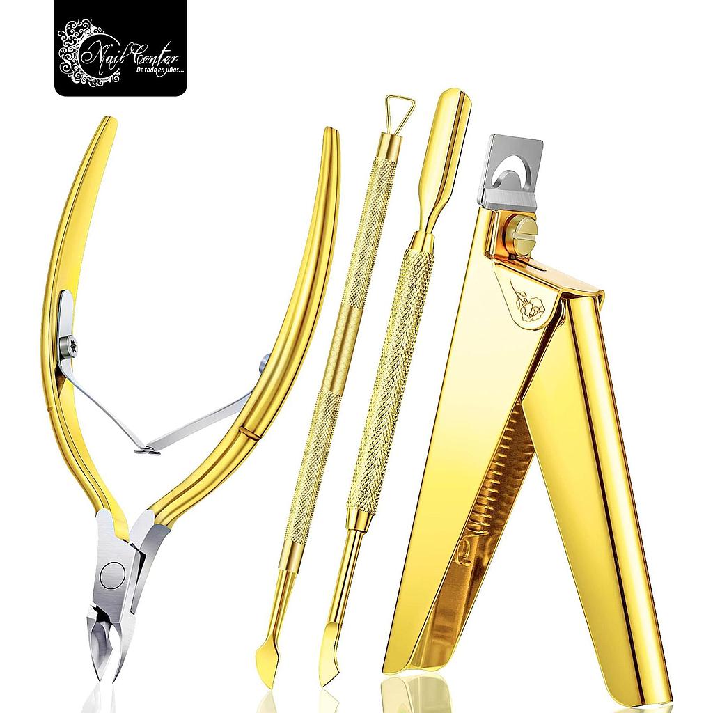 KIT HERRAMIENTA NAIL CENTER GOLD