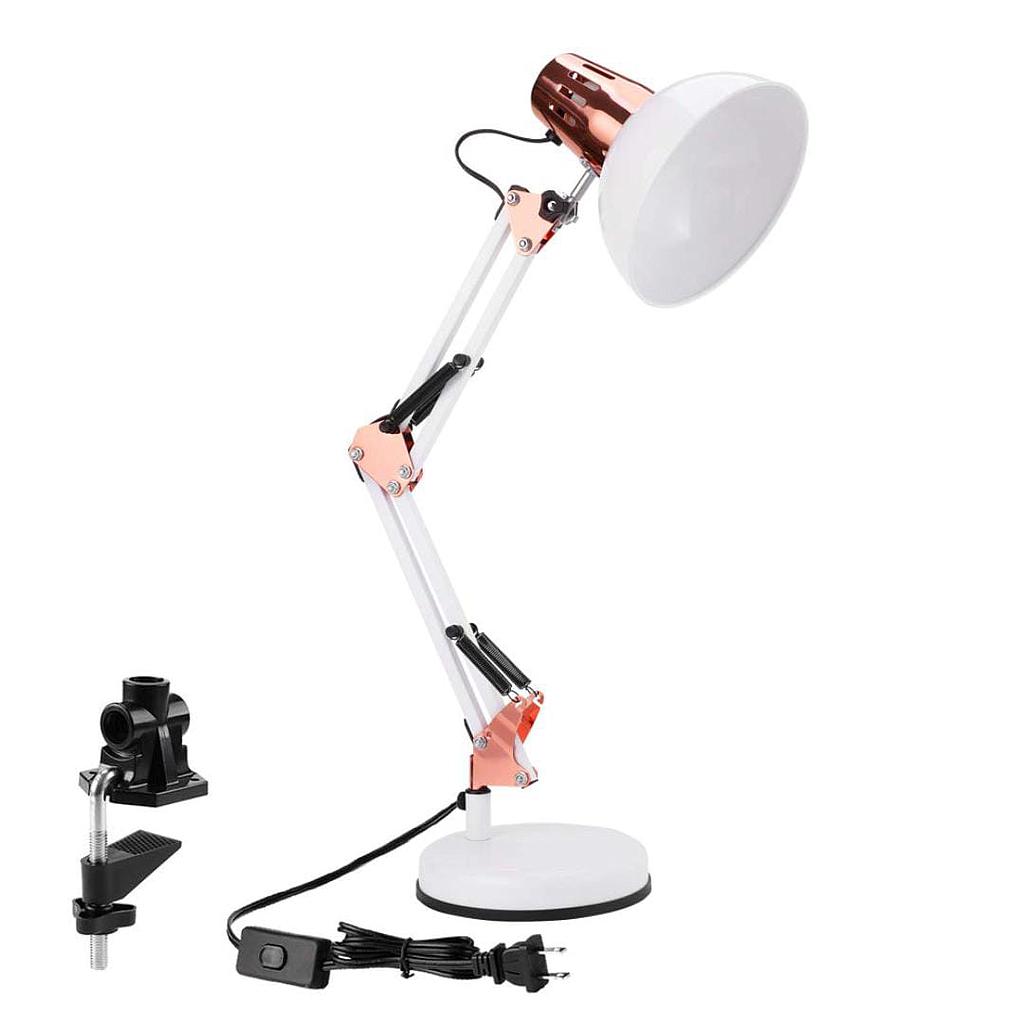 LAMPARA ILUMINAR BLANCO Y ROSA GOLD 