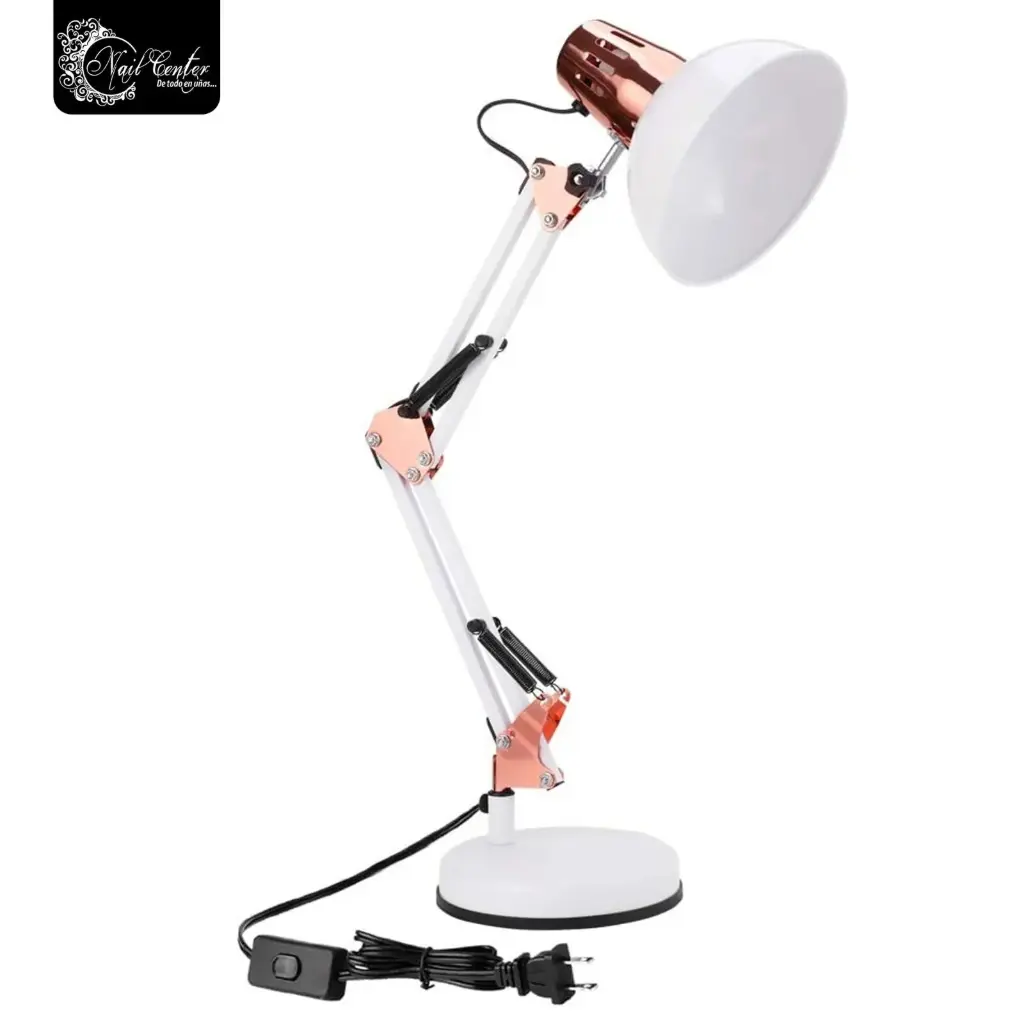 LAMPARA ILUMINAR BLANCO Y ROSA GOLD 