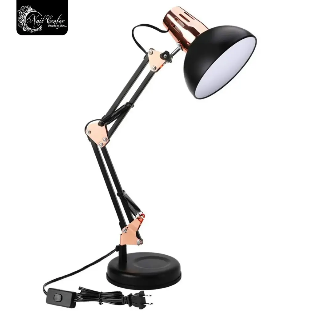 LAMPARA ILUMINAR NEGRO Y ROSA GOLD