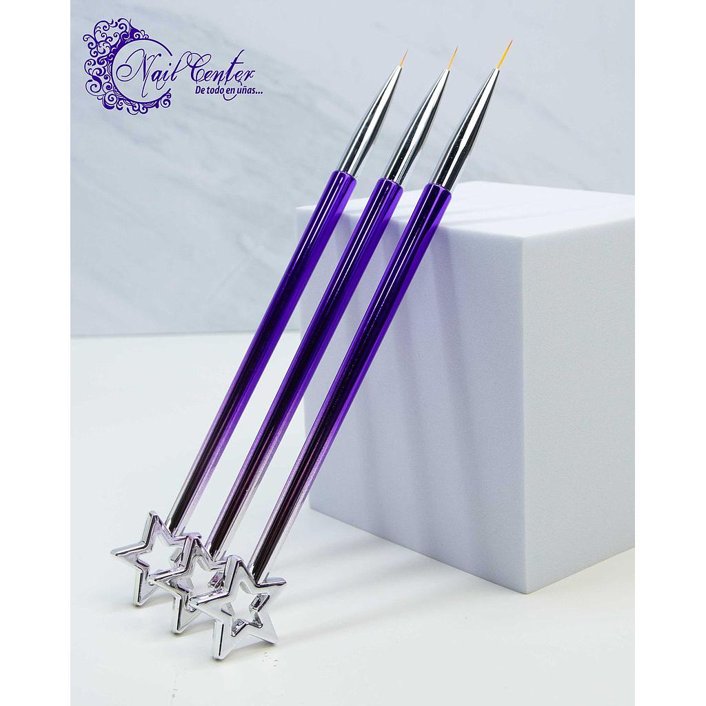 PACK PINCELES NAIL CENTER MODELO 9