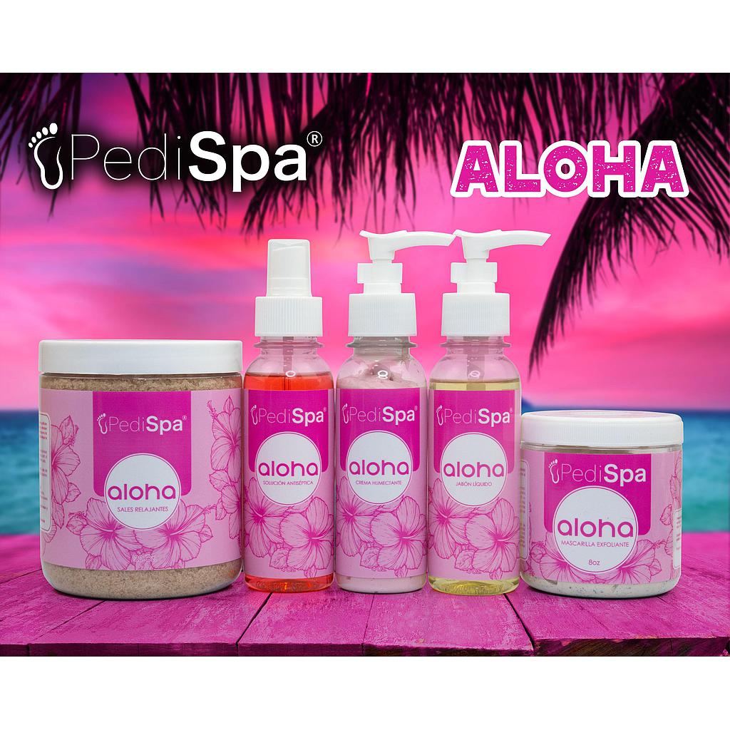 PEDI SPA KIT PEDICURE ALOHA 8 ONZAS - 5 PASOS