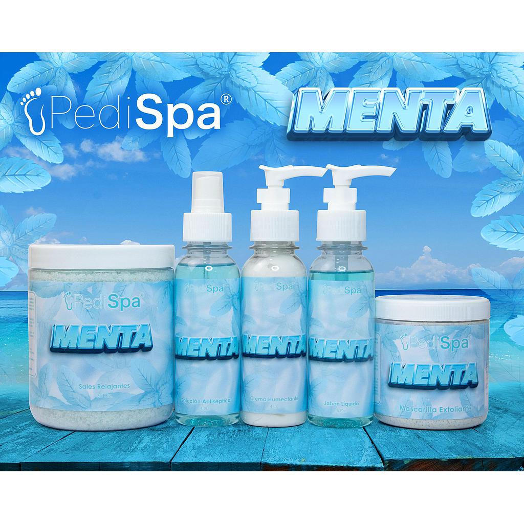 PEDI SPA KIT PEDICURE AROMA MENTA 8 ONZAS - 5 PASOS 