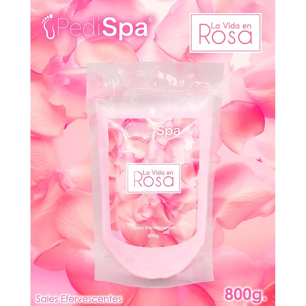 PEDI SPA SALES EFERVESCENTES LA VIDA EN ROSA 800G 