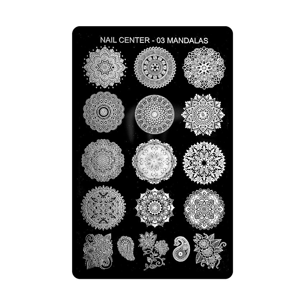 PLACA NAIL CENTER 03 MANDALAS