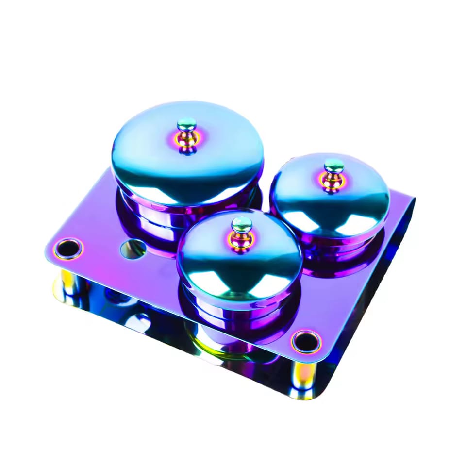 SET DE DAPPEN ACERO INOX CAMALEON 