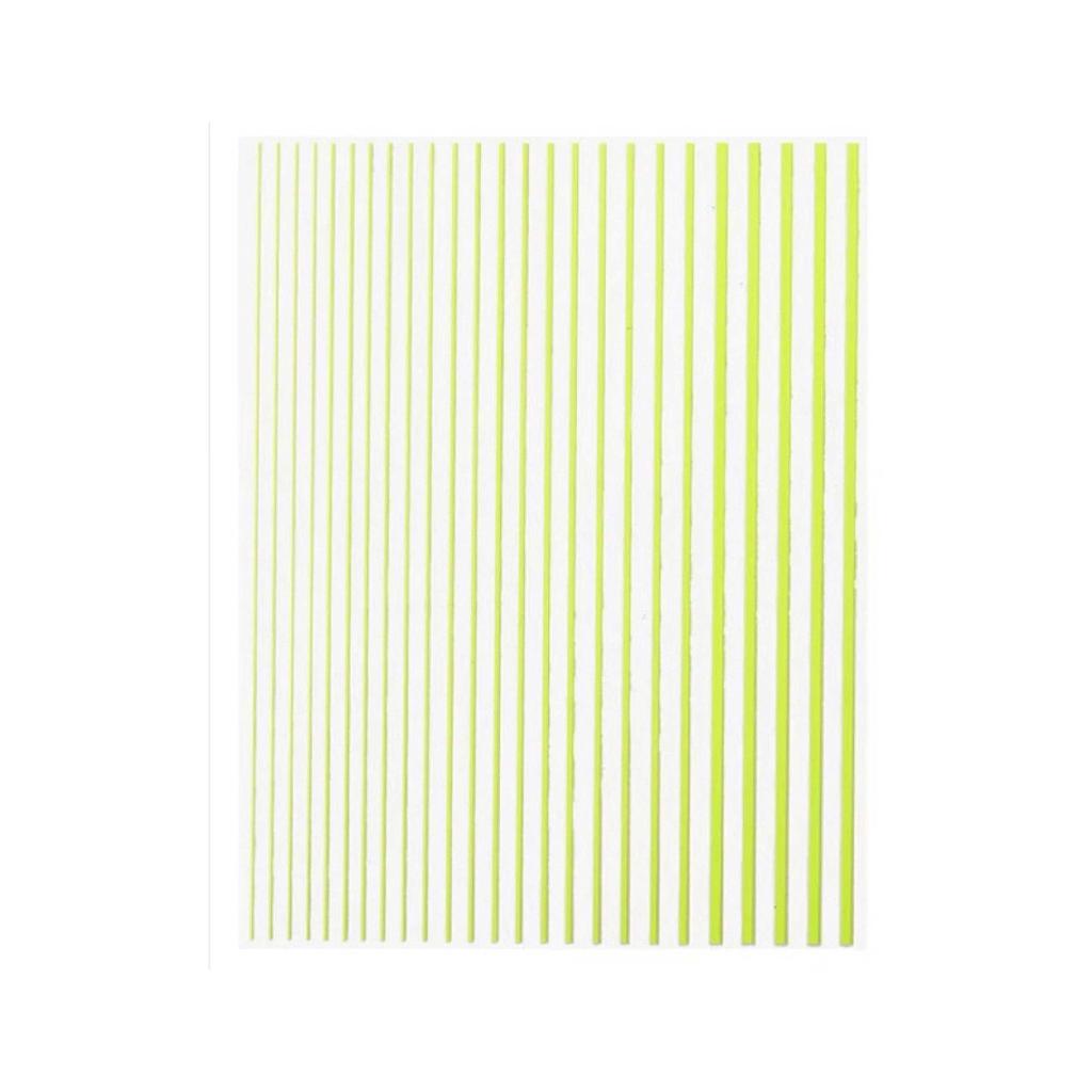 STICKER CINTILLA INDIVIDUAL 7 AMARILLO NEON