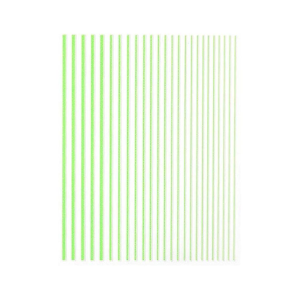 STICKER CINTILLA INDIVIDUAL 9 VERDE NEON