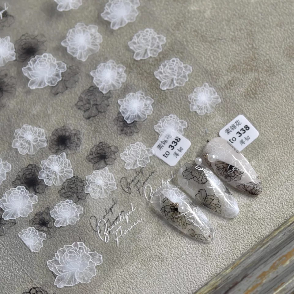 STICKER T-282 ROSAS NEGRAS