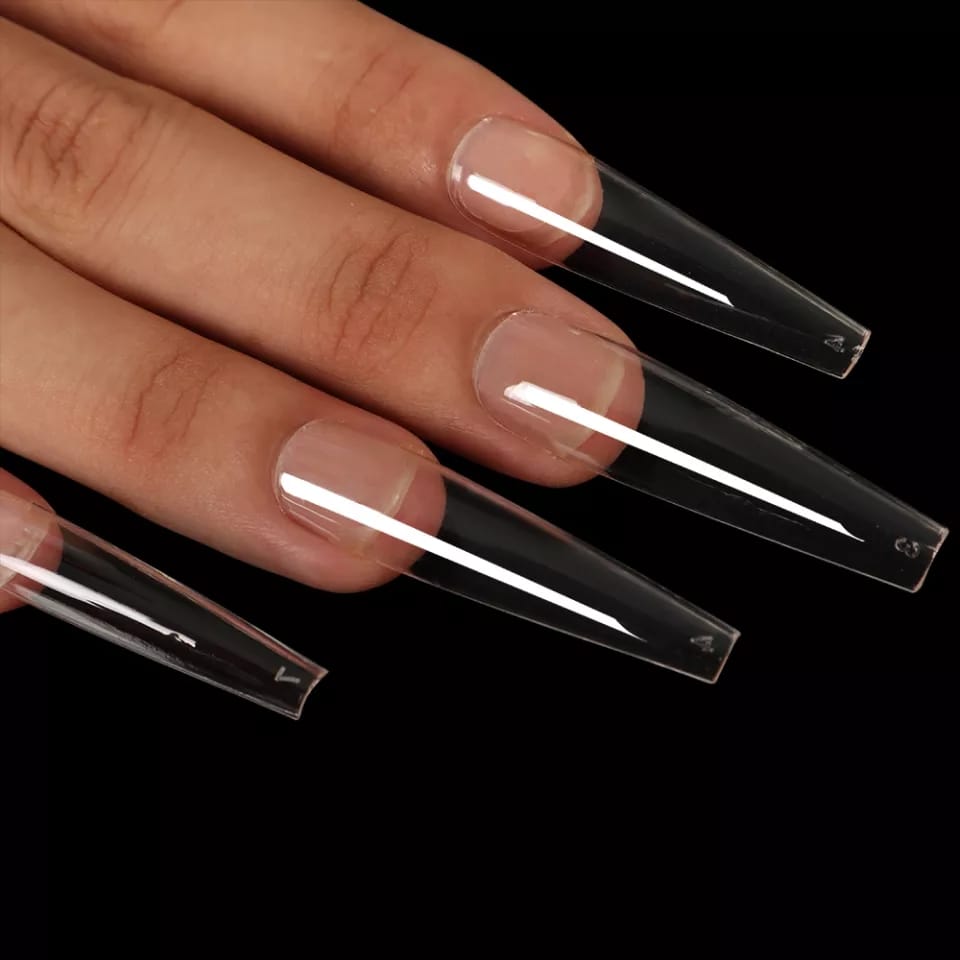 TIPS COFFIN FULL COVER XXL PARA MUESTRA CRISTAL