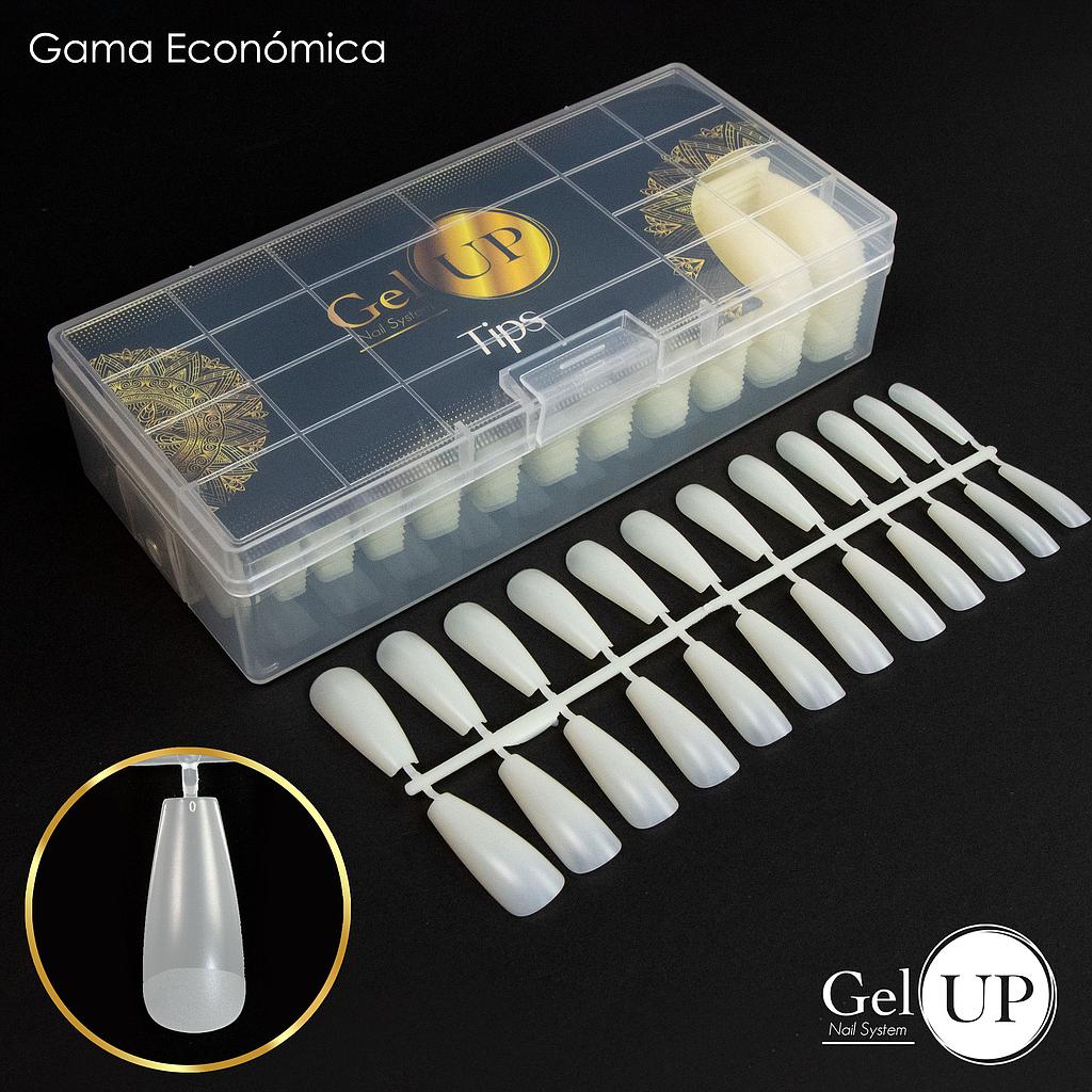 TIPS GEL UP COFFIN NATURAL ECONOMICO OPAQUÉ