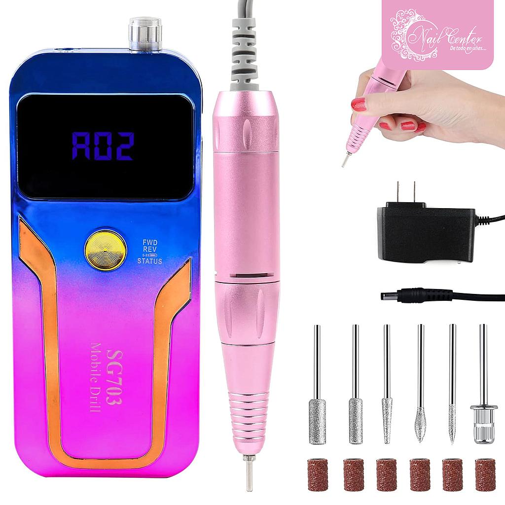 BARRENO RECARGABLE SG703 GRADIENT BLUE